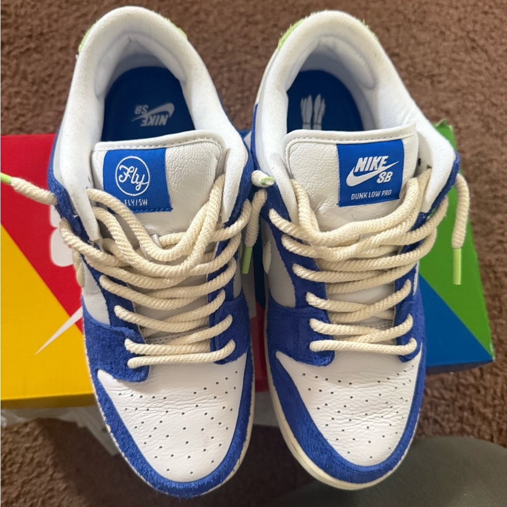 Nike SB Dunk Low Pro Sneakers - Blue and White